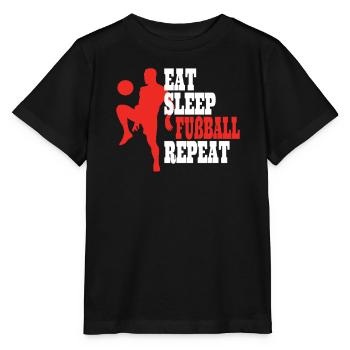 Fußballzubehör Geschenkidee Fußballfan - Stanley/Stella Kinder T-Shirt MINI CREATOR  - Schwarz - Vorne - Mikhail (115cm)