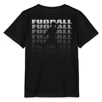 Fußballzubehör Geschenkidee Fußballfan - Stanley/Stella Kinder T-Shirt MINI CREATOR  - Schwarz - Vorne - Mikhail (115cm)