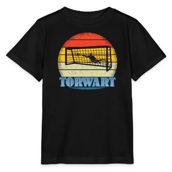 Fußballzubehör Geschenkidee Fußballfan - Stanley/Stella Kinder T-Shirt MINI CREATOR  - Schwarz - Vorne - Mikhail (115cm)