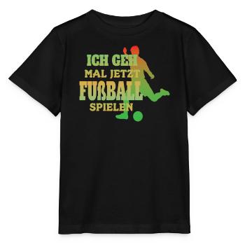 Fußballzubehör Geschenkidee Fußballfan - Stanley/Stella Kinder T-Shirt MINI CREATOR  - Schwarz - Vorne - Mikhail (115cm)