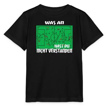 Fußballzubehör Geschenkidee Fußballfan - Stanley/Stella Kinder T-Shirt MINI CREATOR  - Schwarz - Vorne - Mikhail (115cm)