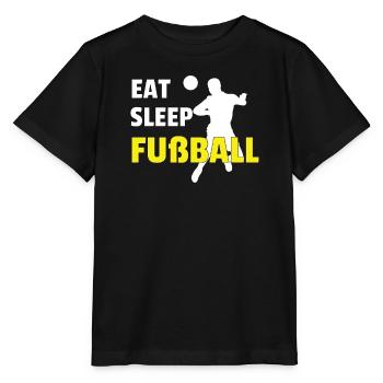 Fußballzubehör Geschenkidee Fußballfan - Stanley/Stella Kinder T-Shirt MINI CREATOR  - Schwarz - Vorne - Mikhail (115cm)
