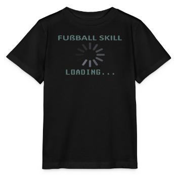 Fußballzubehör Geschenkidee Fußballfan - Stanley/Stella Kinder T-Shirt MINI CREATOR  - Schwarz - Vorne - Mikhail (115cm)