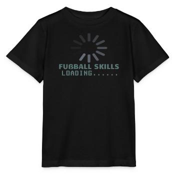 Fußballzubehör Geschenkidee Fußballfan - Stanley/Stella Kinder T-Shirt MINI CREATOR  - Schwarz - Vorne - Mikhail (115cm)