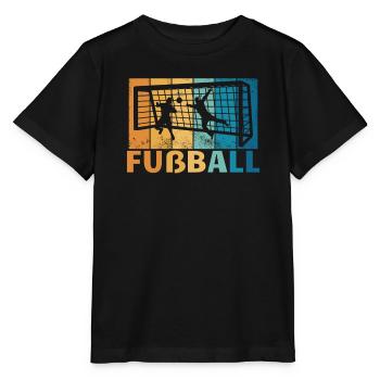 Fußballzubehör Geschenkidee Fußballfan - Stanley/Stella Kinder T-Shirt MINI CREATOR  - Schwarz - Vorne - Mikhail (115cm)