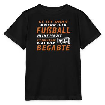 Fußballzubehör Geschenkidee Fußballfan - Stanley/Stella Kinder T-Shirt MINI CREATOR  - Schwarz - Vorne - Mikhail (115cm)