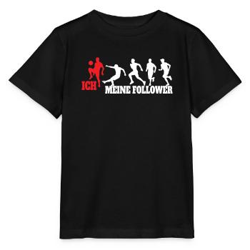 Fußballzubehör Geschenkidee Fußballfan - Stanley/Stella Kinder T-Shirt MINI CREATOR  - Schwarz - Vorne - Mikhail (115cm)