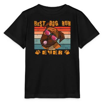 Dog Boxer Dog Owner Gift Idea - Stanley/Stella MINI CREATOR Kids’ T-Shirt - black - Front - Mikhail (115cm)