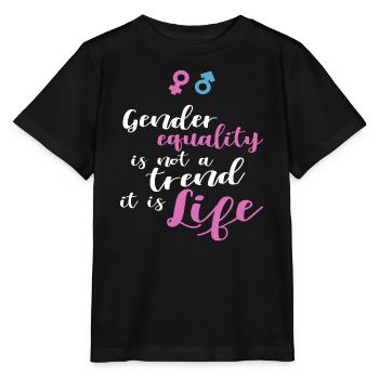 Gender Equality Not Trend It Is Life - Stanley/Stella MINI CREATOR Kids’ T-Shirt - black - Front - Mikhail (115cm)