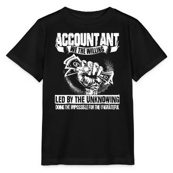 Accountant Led By The Unknown - Stanley/Stella MINI CREATOR Kids’ T-Shirt - black - Front - Mikhail (115cm)