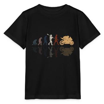 Motorcycle Evolution Vintage Shadow Biker - Stanley/Stella Kinder T-Shirt MINI CREATOR  - Schwarz - Vorne - Mikhail (115cm)