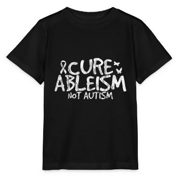 Cure Ableism Not Autism 3 - Stanley/Stella Kinder T-Shirt MINI CREATOR  - Schwarz - Vorne - Mikhail (115cm)