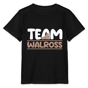 Walross - Stanley/Stella Kinder T-Shirt MINI CREATOR  - Schwarz - Vorne - Mikhail (115cm)