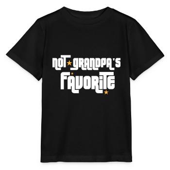 Pas le petit-enfant préféré de grand-père petit-enfant - T-shirt bio MINI CREATOR Stanley/Stella Enfant - noir - Devant - Mikhail (115cm)