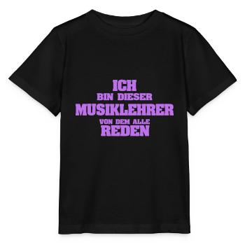 Beruf Musiklehrer - Stanley/Stella Kinder T-Shirt MINI CREATOR  - Schwarz - Vorne - Mikhail (115cm)