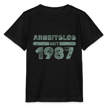 seit 1987 - Stanley/Stella Kinder T-Shirt MINI CREATOR  - Schwarz - Vorne - Mikhail (115cm)