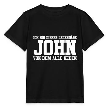 John Name Design - Stanley/Stella Kinder T-Shirt MINI CREATOR  - Schwarz - Vorne - Mikhail (115cm)