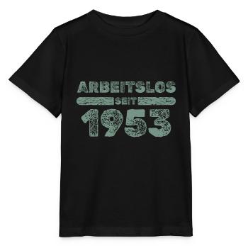 Arbeitslos 1953 - Stanley/Stella Kinder T-Shirt MINI CREATOR  - Schwarz - Vorne - Mikhail (115cm)