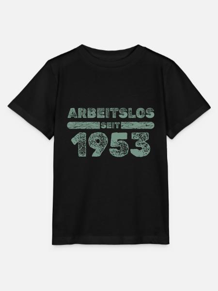 Arbeitslos 1953 - Stanley/Stella Kinder T-Shirt MINI CREATOR - Schwarz
