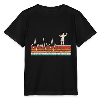 Mumie Herzschlag - Stanley/Stella Kinder T-Shirt MINI CREATOR  - Schwarz - Vorne - Mikhail (115cm)