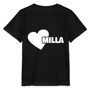 Milla comme prénom - T-shirt bio MINI CREATOR Stanley/Stella Enfant - noir - Devant - Mikhail (115cm)