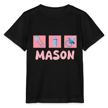 Mason - Stanley/Stella MINI CREATOR Kids’ T-Shirt - black - Front - Mikhail (115cm)
