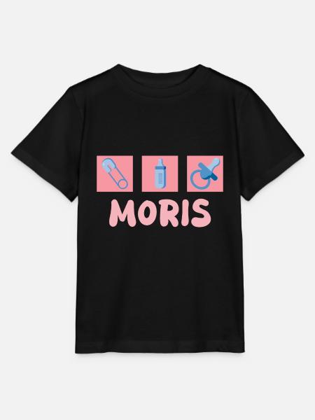 Schnuller Moris - Stanley/Stella Kinder T-Shirt MINI CREATOR - Schwarz