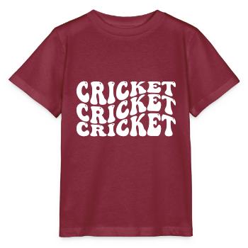 Cricket - Stanley/Stella Kinder T-Shirt MINI CREATOR  - Burgunderrot - Vorne - Kain (125cm)