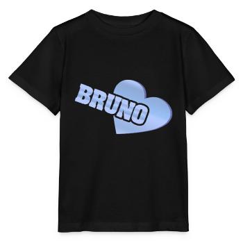 J’adore Bruno - T-shirt bio MINI CREATOR Stanley/Stella Enfant - noir - Devant - Mikhail (115cm)