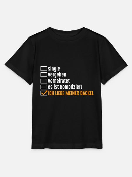 Hund Dackel - Stanley/Stella Kinder T-Shirt MINI CREATOR - Schwarz