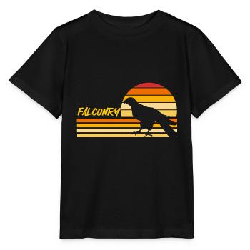 Falknerei Ornithologie Geschenk - Stanley/Stella Kinder T-Shirt MINI CREATOR  - Schwarz - Vorne - Mikhail (115cm)