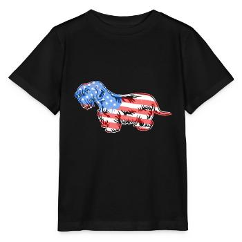 Sealyham Terrier Sealyham Terrier Flag - Stanley/Stella MINI CREATOR Kids’ T-Shirt - black - Front - Mikhail (115cm)