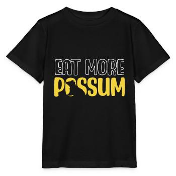 Essen Sie mehr Opossum - Stanley/Stella Kinder T-Shirt MINI CREATOR  - Schwarz - Vorne - Mikhail (115cm)