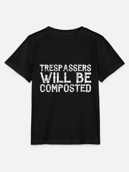 Trespassers Will Be Composted 3 - Stanley/Stella Kinder T-Shirt MINI CREATOR - Schwarz