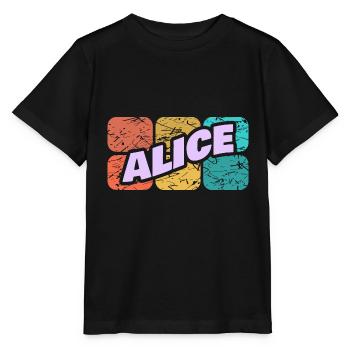 Cadeau pour Alice - T-shirt bio MINI CREATOR Stanley/Stella Enfant - noir - Devant - Mikhail (115cm)