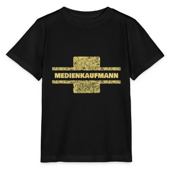 Profession : Commis aux médias - T-shirt bio MINI CREATOR Stanley/Stella Enfant - noir - Devant - Mikhail (115cm)