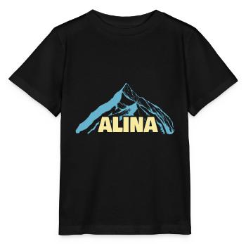 Nom de femme Alina - T-shirt bio MINI CREATOR Stanley/Stella Enfant - noir - Devant - Mikhail (115cm)