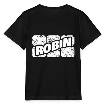 Cadeau pour Robin - T-shirt bio MINI CREATOR Stanley/Stella Enfant - noir - Devant - Mikhail (115cm)