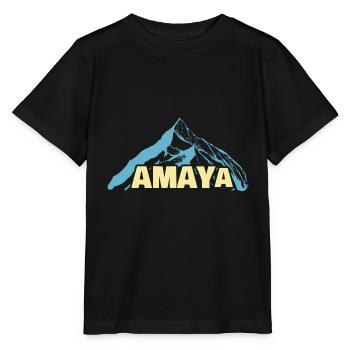 Nom de la femme Amaya - T-shirt bio MINI CREATOR Stanley/Stella Enfant - noir - Devant - Mikhail (115cm)
