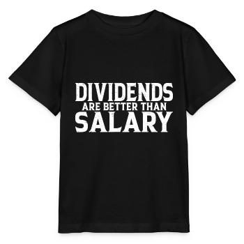 Les dividendes valent mieux que le salaire 6 - T-shirt bio MINI CREATOR Stanley/Stella Enfant - noir - Devant - Mikhail (115cm)