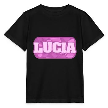 Nature Organic Health First name Lucia - Stanley/Stella MINI CREATOR Kids’ T-Shirt - black - Front - Mikhail (115cm)