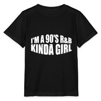 I'm A 90's R'B Kinda Girl 23 - Stanley/Stella MINI CREATOR Kids’ T-Shirt - black - Front - Mikhail (115cm)