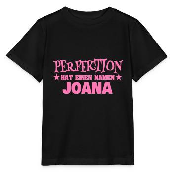 Frauenname Joana - Stanley/Stella Kinder T-Shirt MINI CREATOR  - Schwarz - Vorne - Mikhail (115cm)
