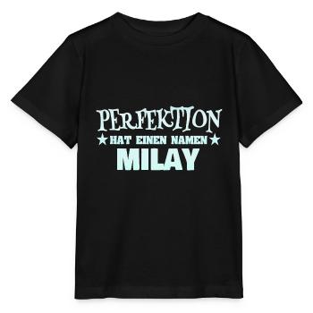 Milay als Frauenname - Stanley/Stella Kinder T-Shirt MINI CREATOR  - Schwarz - Vorne - Mikhail (115cm)