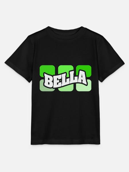 Name Bella - Stanley/Stella Kinder T-Shirt MINI CREATOR - Schwarz