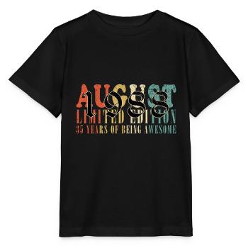 August 1988 Jahrestag August 1988 August - Stanley/Stella Kinder T-Shirt MINI CREATOR  - Schwarz - Vorne - Mikhail (115cm)