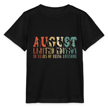 August 1993 Jahrestag August 1993 August - Stanley/Stella Kinder T-Shirt MINI CREATOR  - Schwarz - Vorne - Mikhail (115cm)