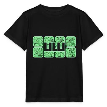Vorname Lilli - Stanley/Stella Kinder T-Shirt MINI CREATOR  - Schwarz - Vorne - Mikhail (115cm)