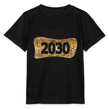 Lingot d’or 2030 - T-shirt bio MINI CREATOR Stanley/Stella Enfant - noir - Devant - Mikhail (115cm)