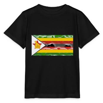 Zimbabwe - Stanley/Stella MINI CREATOR Kids’ T-Shirt - black - Front - Mikhail (115cm)